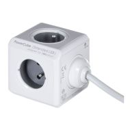 Predlžovačka v tvare kocky Allocacoc PowerCube Extended USB E(FR) (3 m)