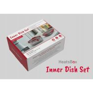 Nádoba HeatsBox INNER DISH SET Červená Grafitová Striebristý Obdĺžnikový 0,925 l (2 kusov)