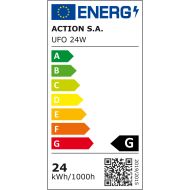 Stropné svetlo Activejet AJE-UFO 24W Biela Striebristý 80 24 W Kov (4000 K) (1 kusov)