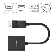 Adaptér DisplayPort na HDMI Unitek Y-5118DA Čierna