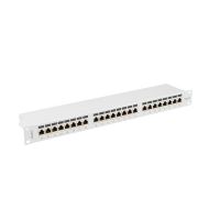 Patch Panel 24 Portov UTP Kategória 5e Lanberg PPSA-1024-S