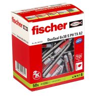 Hmoždinky a skrutky Fischer DuoSeal 557727 S A2 Nepriepustné Ø 6 x 38 mm (50 kusov)