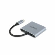 USB rozbočovač Dicota D32063 100 W Striebristý