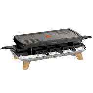 Raclette Tefal RE610D 3v1 pre 8 osôb čierna/nehrdzavejúca oceľ/drevo