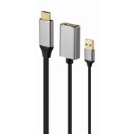 Adaptér DisplayPort na HDMI GEMBIRD A-HDMIM-DPF-02 Čierna 10 cm 4K Ultra HD