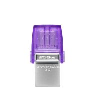 USB flash disk Kingston microDuo 3C Fialová Oceľ 256 GB (1 kusov)