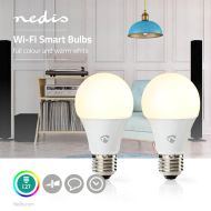 Nedis WIFILC21WTE27 Wi-Fi Smart LED žiarovky plnofarebné a teplé biele E27 2-balenie