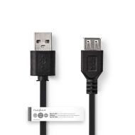 Nedis CCGT60010BK30 kábel USB 2.0 A samec – USB A samica 3,0 M čierny