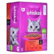 Krmivo pre mačky Whiskas Classic Meals Kurča Teľacie mäso Baránok Vtáky 12 x 85 g