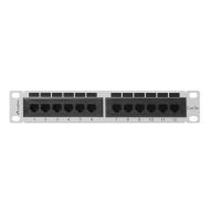 Patch Panel 12 Portov UTP Kategória 5e Lanberg PPU5-9012-S