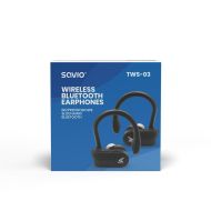 In - Ear Bluetooth slúchadlá Savio TWS-03 Čierna Grafitová