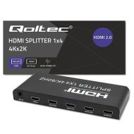 HDMI Switch Qoltec 51799 Čierna