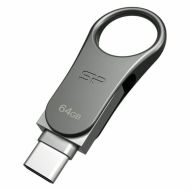 USB flash disk Silicon Power SP064GBUC3C80V1S 64 GB Titánová čierna Striebro