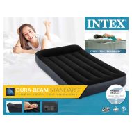 Intex 64146 Vankúš Opierka Classic Twin Airbed + Pumpa 99x191x25 cm Čierna