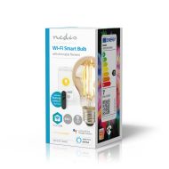 Nedis WIFILRF10A60 Smartlife LED žiarovka Wi-Fi E27 806 Lm 7 W teplé biele sklo Android™ / iOS Hrušk