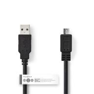 Nedis CCGT60500BK20 kábel USB 2.0 A samec – Micro B samec 2,0 M čierny