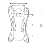 Držiak na televíziu MacLean MC-715A 27" 13" 25 kg