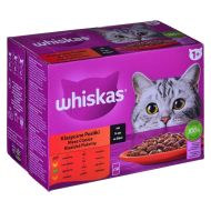 Krmivo pre mačky Whiskas Classic Meals Kurča Teľacie mäso Baránok Vtáky 12 x 85 g