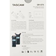 Rekordér Tascam DR-07X Modrá Čierna