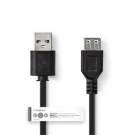 Nedis CCGT60010BK10 kábel USB 2.0 A samec – USB A samica 1,0 M čierny