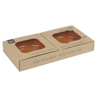 Sada Pohárov na Aperitív Excellent Houseware Terakota Pálená hlina 450 ml Ø 15,5 x 3,8 cm Hrniec (2