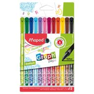 Maped Graph'Peps Fine Liners 12 farieb 0,8 mm