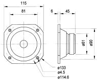 Visaton VS-FRS10 WP/4W celorozsahový reproduktor odolný voči slanej vode 10 cm (4") 4 Ohm biely