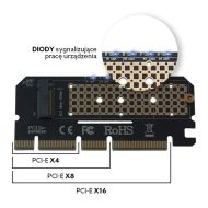 Karta PCI SSD M.2 Savio Adapter AK-41