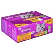 Krmivo pre mačky Whiskas Jelly Kurča Páv Kačica Vtáky 80 x 85 g