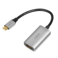 Adaptér USB-C na HDMI Ibox IACF4K Striebristý