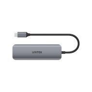 USB rozbočovač Unitek P5+ Sivá