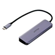 USB rozbočovač Unitek P5+ Sivá