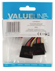 Vnútorný napájací rozdeľovací kábel Valueline Vlcp73520v015 Molex samec - 2x Sata 15-kolíková samica