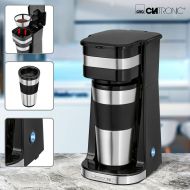 Moka Kanvica Clatronic KW 3733 Čierna Oceľ Nerezová oceľ 1 Šálka