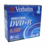 DVD-R Verbatim 8,5 GB 8x 5 pcs 5 kusov 8,5 GB 8x (5 kusov)