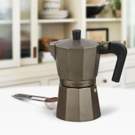 Moka Kanvica Feel Maestro MR-1666-6-BROWN Čierna Bronz Aluminium 300 ml 6 Šálky