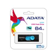 USB flash disk Adata UV320 Čierna/Modrá 64 GB