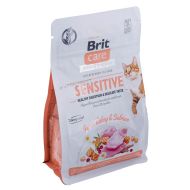 Krmivo pre mačky Brit Care Grain-Free Sensitive Dospelý Lososová Páv 400 g