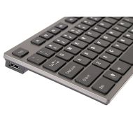 Klávesnica A4 Tech KV-300H QWERTY Čierna Sivá Monochromatická Čierna/Sivá