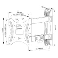 Držiak na televíziu Neomounts WL40-550BL12 32-55" 35 kg