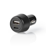 Nedis CCPD18W100BK Nabíjačka do auta 3,0 A USB-A / USB-C napájanie 18 W čierna