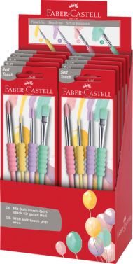 Faber Castell FC-481620 súprava štetcov Soft Touch 4 kusy pastelových farieb