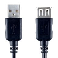 Bandridge USB 2.0 A Samec na USB 2.0 A Samec 2 m Čierny