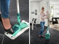 Leifheit 55379 Combi Clean Floor Stier M 33 cm Kompletný systém Micro Duo + Static Plus