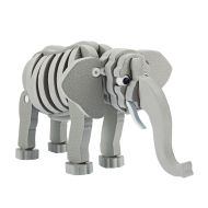 Hračky 3D puzzle Elephant Junior 31,5 cm penová šedá 75 dielov