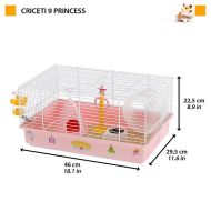 Klietka Ferplast Criceti 9 Princess Kov Plastické 46 x 42,5 x 23 cm (1 Kusy)