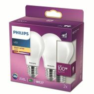 Led baterka Philips Equivalent 100 W E27 Biela (2700 K) (2 kusov)