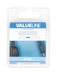 Stereo audio distribučný kábel Valueline VLAB22100B02 Jack 3,5 mm samec - 2 x 3,5 mm samica 0,20 M