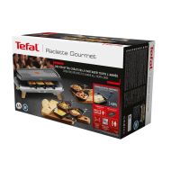 Raclette Tefal RE610D 3v1 pre 8 osôb čierna/nehrdzavejúca oceľ/drevo