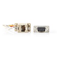 Nedis CCGP52820IV D-sub adaptér D-sub 9-kolíkový samica - Rj45 (8p8c) Samica Ivory